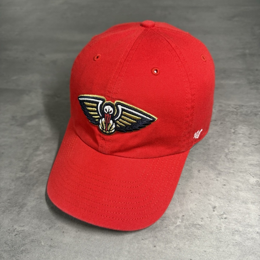 New Orleans Pelicans Hat '47 Brand Red Dad‎ Cap Adjustable Cotton Basketball NBA